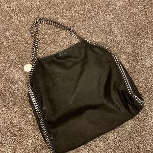 Stella McCartney Black Falabella Chain Detail Bag